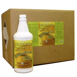 Quality Chemical Lemon Oil Furniture Polish / Lemon oils, Waxes, Moisturizers / 12 quart case