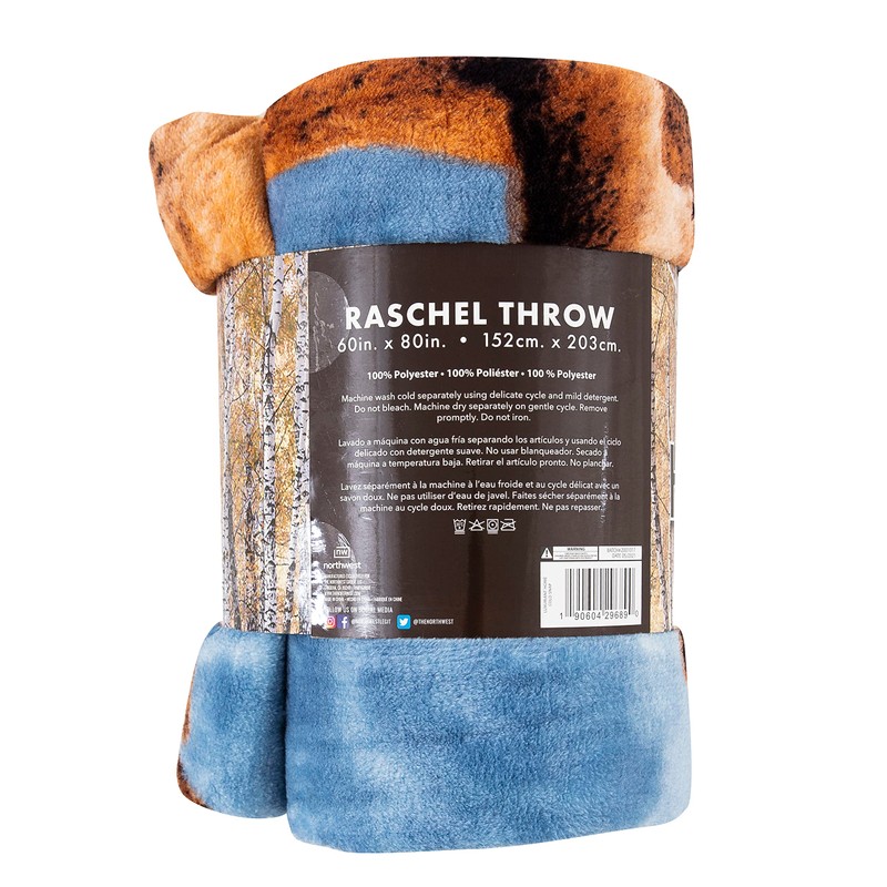 Northwest Cold Snap Oversized Raschel Throw Blanket, 60" x 80"