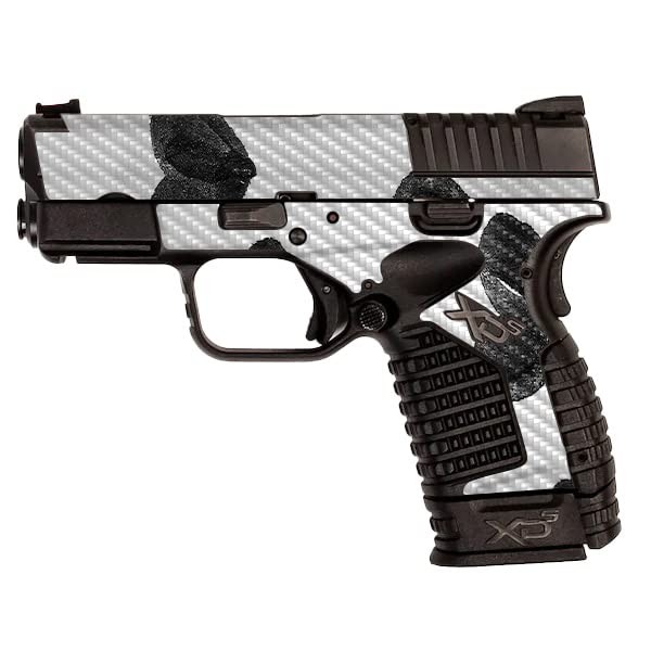 MightySkins Carbon Fiber Skin Compatible with Springfield XDS 3.3 -