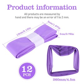 Pack of 12 Nappy Bin Refill Cassettes, Changing Bucket, Refill Film, Odour-Proof, Thickened 4.5 m (Purple), Refill Cassettes, Nappy Bin Compatible with Tommee Tippee, Angelcare, LitterLocker, Spross