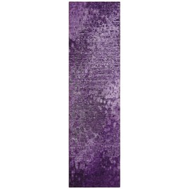 Addison Rugs Chantille ACN565 Purple 2'3" x 7'6" Indoor Outdoor Hallway Runner Rug, Stain Resistant Washable Kitchen Area Carpet for Bathroom, Laundry and Bedroom