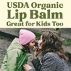 Earth's Daughter USDA Organic Lip Balm 4-Pack Strawberry flavor -