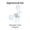 Foset AR-04, Desviador de 3 vías para brazo con soporte,