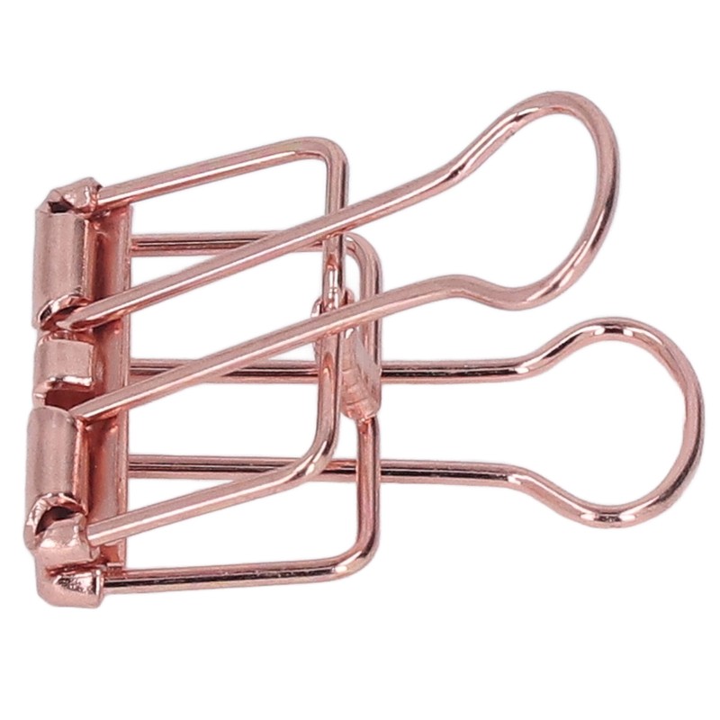 19mm 80pcs Binder Clips Strong Clamping Force Metal Hollow Tail