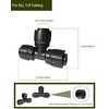 30 Pack Quick Connect 1/4" Drip Irrigation Tee Connectors,Tee Fitting