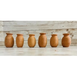 6x Mini Jarritos Tequileros De Barro Mexicano Mini Tequila Shot Cups 2 In Tall