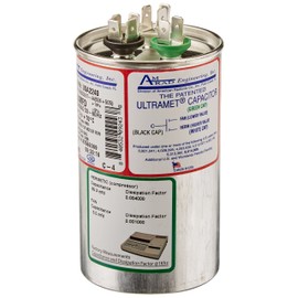 AMRAD ENGINEERING USA2240 Round USA-Made Motor Run Capacitor, 55/5 Mfd, 370/440 Vac-132343