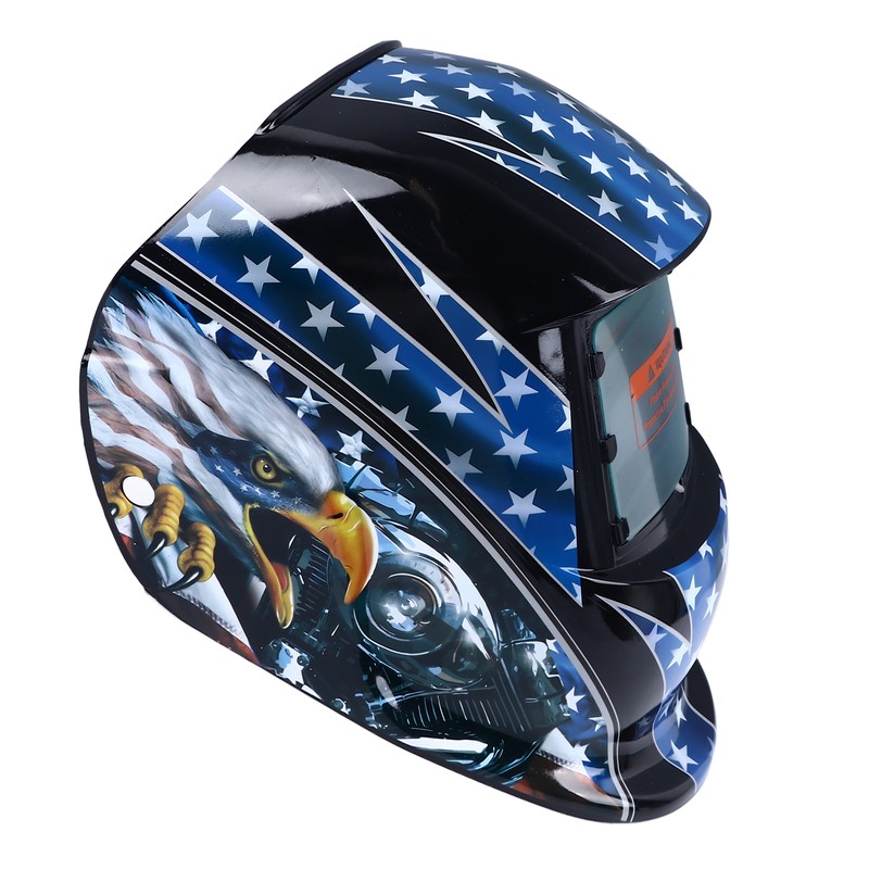 Auto Darkening Welding Helmet Large View Solar Powered Wide Shade