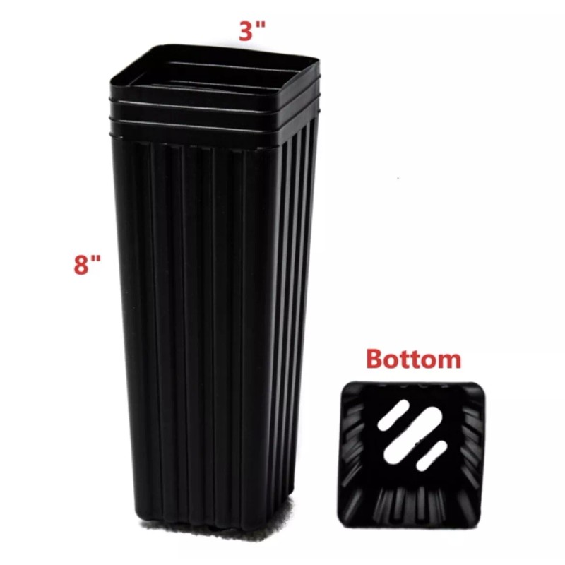 Stuewe & Sons (9) 3" x 8" Pots Treepots For