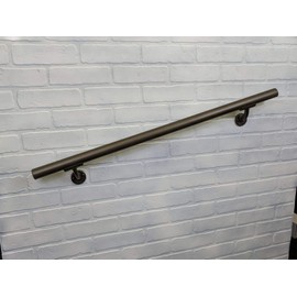 Aluminum Handrail Direct OHR 3' Handrail Section with Mounts - Bronze Sand - Stair Hand Rail - USA Made Railing- Easy to Install Handrails for Outdoor & Indoor Stairs, Porch & Deck Stair Hand Rail