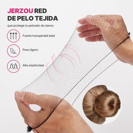 Red para Cabello Chongo Ballet Niña 50 Piezas, Malla para Cabello Cocina Red de Pelo Chongo, Adecuado para Bailarinas de Ballet, Personal de Servicio, Azafatas Etc (Negro)