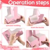 Ctosree 24 Pack 2 Cup Drink Carrier with Handle for