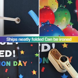 Stranthother 6ft * 3.6ft Employee Appreciation Decoration Backdrop Thank You Appreciate Banner Backdrop for Employee Appreciation Day Staff Decor Team Appreciation Week Background Decor Party Supplies