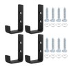 Qeapug Pack of 4 Heavy Duty Wall Hooks, J Shape