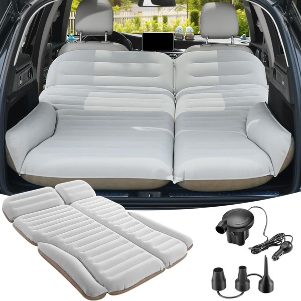 KMZ SUV Air Mattress Double Sided Thickened Flocking Car Bed