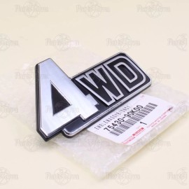 Toyota New Genuine Toyota Land Cruiser FJ62 FG60 Rear Door Nameplate Emblem Silver 4WD