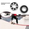 VGOL 8 Pcs 608-2RS 22mm Ceramic Skateboard Bearings Stainless Steel