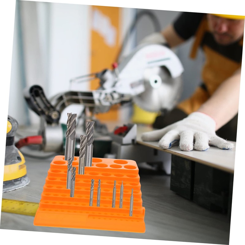 Operitacx 3pcs Portable Durable Drill Bit Organizer with Multifunction Milling
