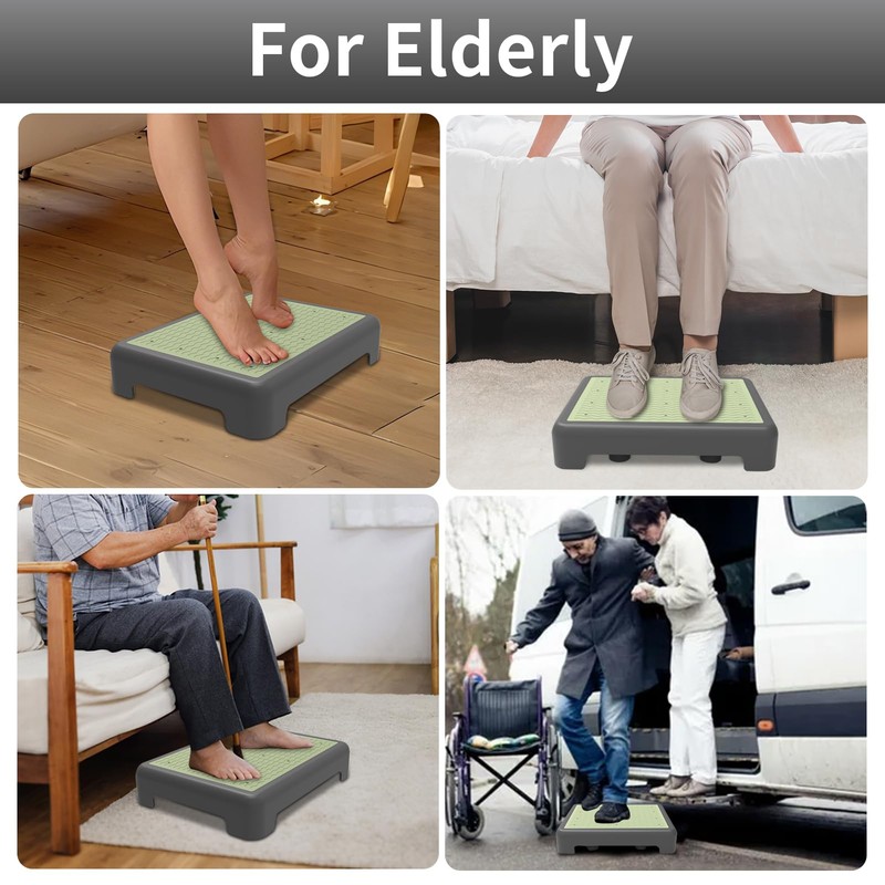 One Step Stool for Adults, Noctilucent Bed Step Stools, 650