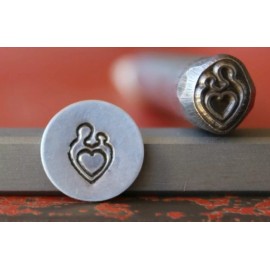 Steel Stamps SUPPLY GUY 7mm Mother & Baby Symbol Metal Design Stamp SGDK-27, Made in the USA