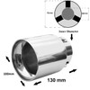 Rumplex Exhaust Trim Round Stainless Steel Sports Exhaust Tailpipe End