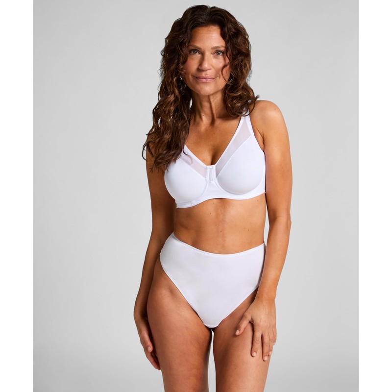 Hunkemöller Nina Unpadded Minimiser Underwired Bra, snow white, 80F