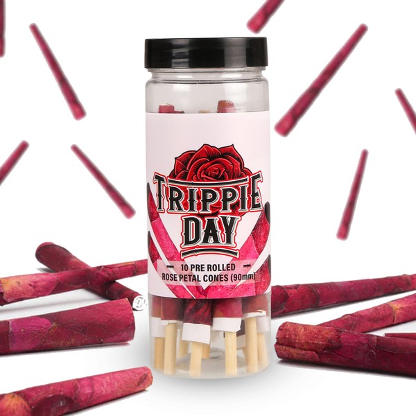 Trippie Day 10 Rose Cones Flower Petal Prerolled Cone Wraps