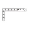 シンワ測定(Shinwa Sokutei) 曲尺平ぴた ホワイト 5寸/15cm 併用目盛 11178