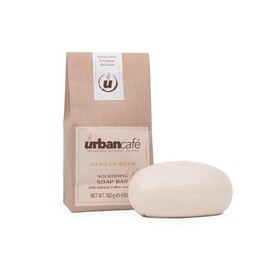 Urban Café Coffee Infused Soap Body Scrub Bath with Real Coffee Grounds Moisturising and Aromatic Care Natural Soap with Vanilla Bean 180g