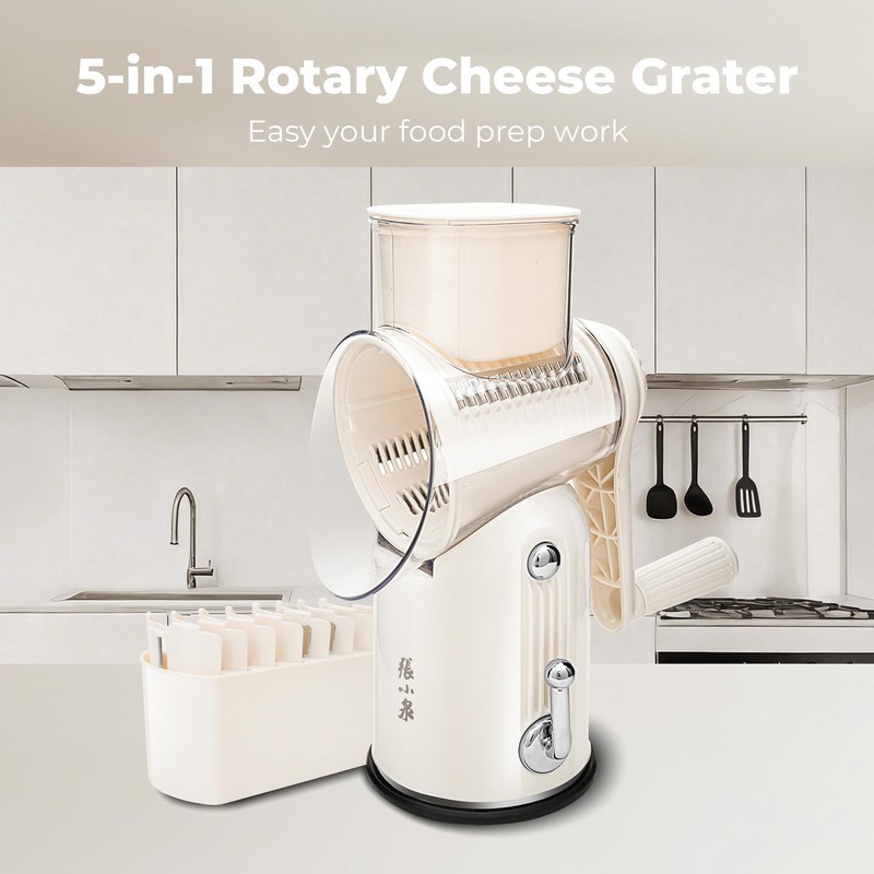 ZHANG XIAO QUAN SINCE 1628 Rotary Cheese Grater, Cheese Shredder