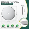 HEIWUKONG 7Inch Clean Out Cover Plate, 2 Pcs Stainless Steel
