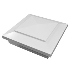 Weatherables | AWCP-CAPEMAY-4 | Cape May Post Cap | for A True 4 Inch X 4 Inch Post | White | Vinyl