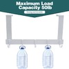LFSEMINI 1/2/4 Pack Over Door Hook Hanger, Black/White, Long/Short, Heavy-Duty