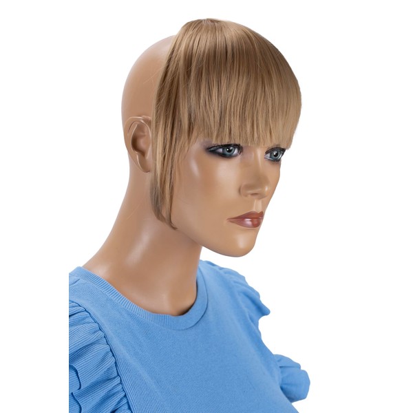 Prettyshop Clip-In Extension Side Fringe Hair Piece, Natural Hair Insert,