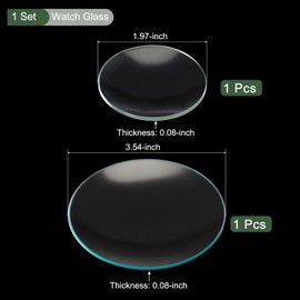 YOKIVE 1 Set Watch Glass Beaker Cover, Lab Watch Glasses Cover Lids | Laboratory Supplies, Great for Science Experiment (Transparent, 1.97-Inch/3.54-Inch)