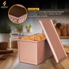 Goodhoy 1lb+2lb set Nonstick Pullman Loaf Pan With Lid For