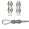 20 Pcs stainless steel duplex wire rope cable clamp/wire rope