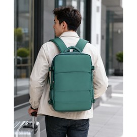Travel Boarding Backpack for Short Trips - Lightweight and Space-Saving Design with Multiple Compartments for Everyday and Business Travel