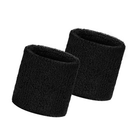 Aucuu Sports Wristband for Men & Women, 2PC Absorbent Sweatbands, Terry Cloth Wrist Sweat Bands for Tennis, Basketball, Running, Gym, Working Out