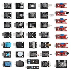 Hailege 37 Sensors Assortment Kit 37 Sensors Kit Sensor Starter Kit Raspberry Pi Sensor Kit 37 in 1 Robot Projects Starter Kits Raspberry Pi