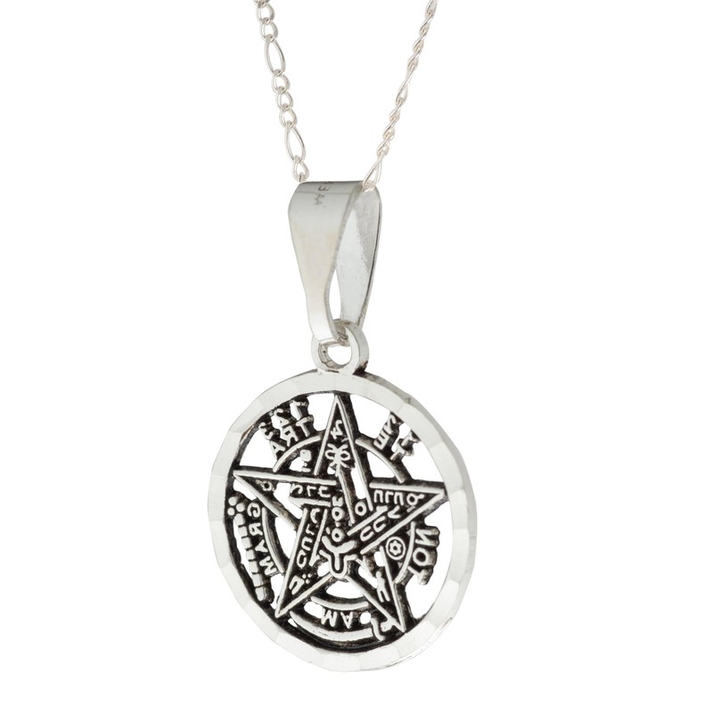 Collar Tetragramaton en Plata - Amuleto de Protección Personal -
