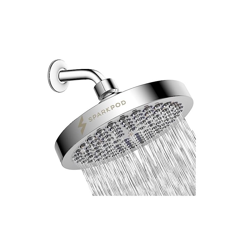 SparkPod Shower Head - High Pressure Rain - Luxury Design
