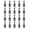 ECSiNG 20pcs Car Slam Panel Clips Front Grille Clips Replacement