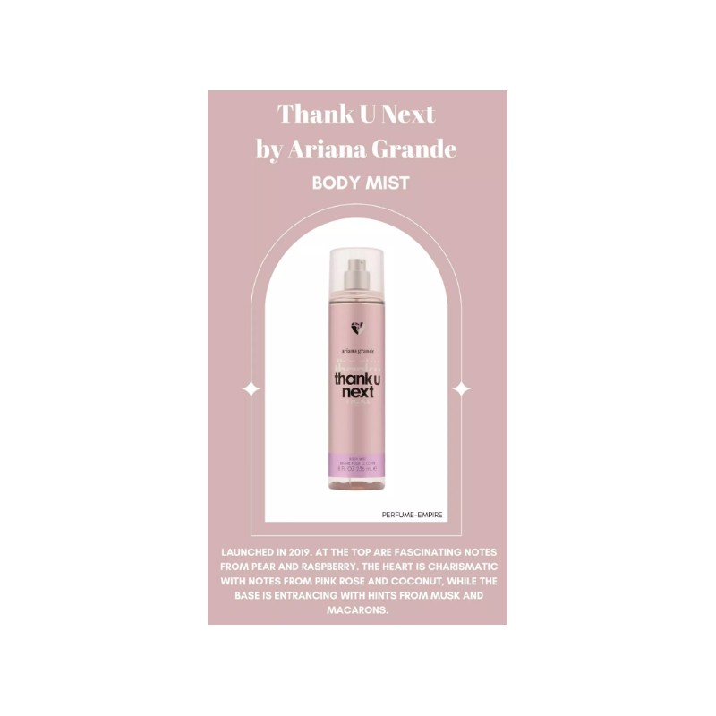 Thank U Next by Ariana Grande Body Mist 8 oz