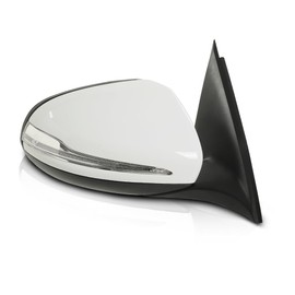 LQI Right Passenger Side Mirror Power Signal Light Puddle Blind Spot Compatible with Benz X253 Class GLC300 GLC350 2016-2021 White