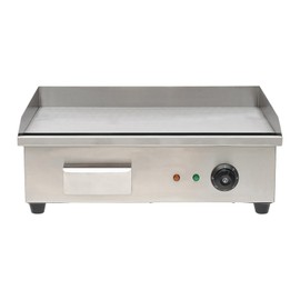 XUANIIIL 22" Commercial Electric Griddle 110V 3000W Countertop Non-Stick Griddle Flat Restaurant Plate Top Grill BBQ Stainless Steel Adjustable Temperature Control 122°F-572°F