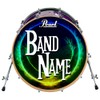 16 inch Custom Bass Drum Head Decal - Personalized Stickers