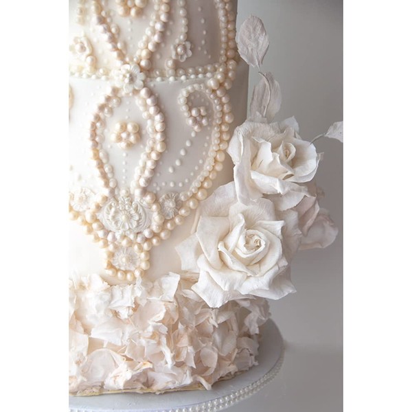 Crystal Candy Make-a-Rose Wafer-Paper Flower Kit, White