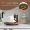 10 Inch Acacia Wood Lazy Susan Turntable Organizer for Cabinet