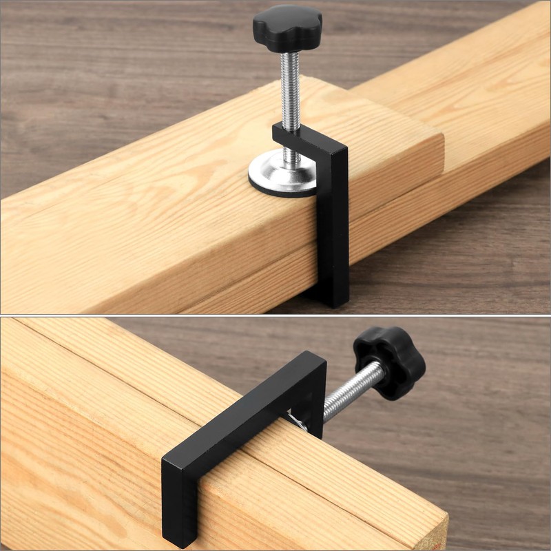 QWORK® Adjustable G Clamps, Small G Clamps, Universal Bar Clamps,